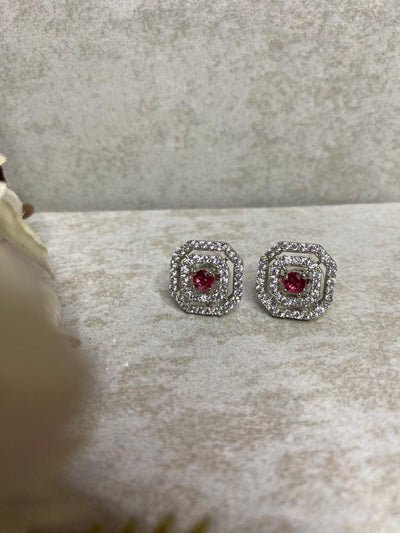 Ruhani Ruby Studs - ARC