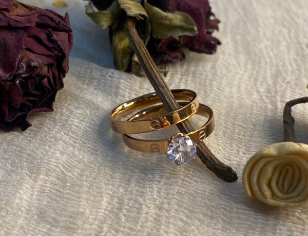 Solitaire Cartier Duo Ring