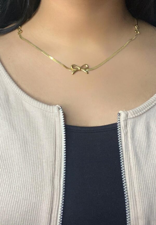 Trio Bow Necklace
