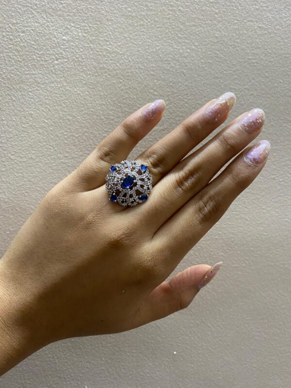 Blue Sparkle AD Ring