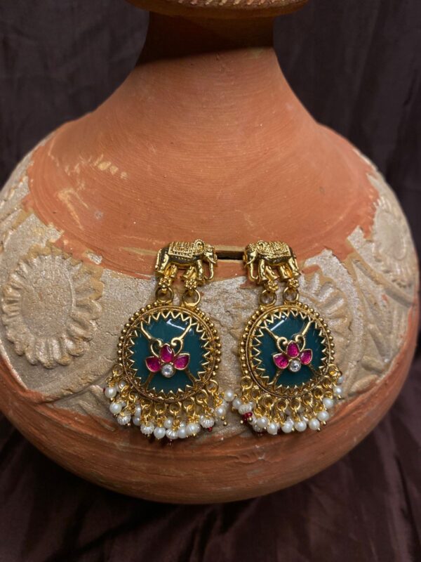 Rajasi Elephant Heritage  Earrings