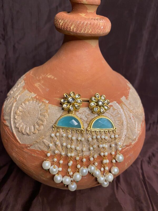 Serene Pearl Chandbali Earrings